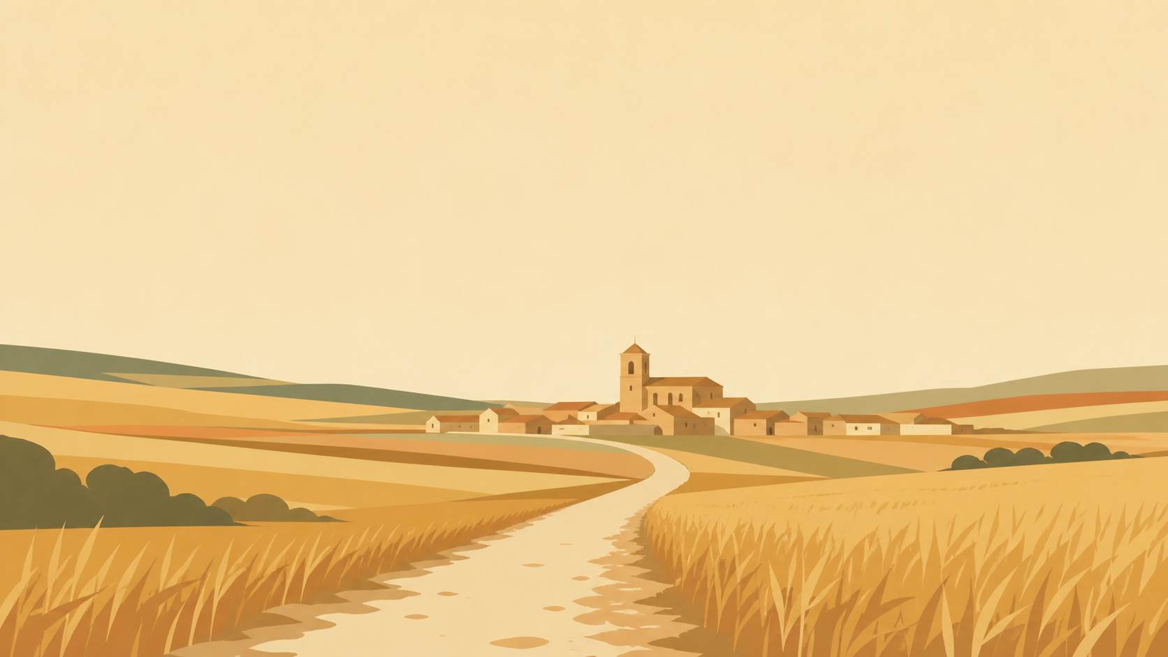 The open road near Hornillos del Camino